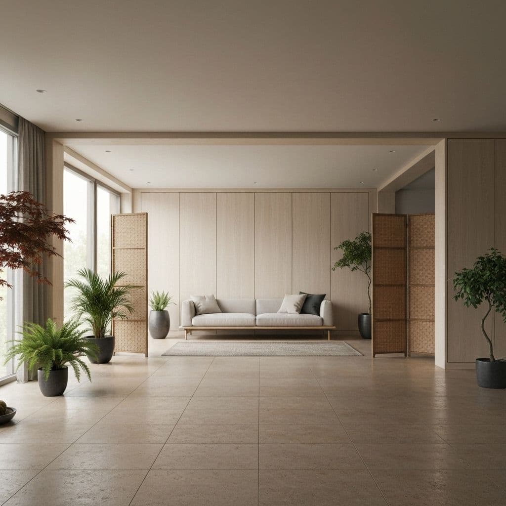 Japandi style living room